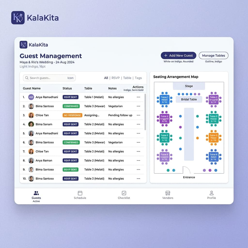 Buku Tamu & RSVP Digital